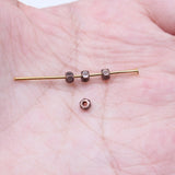 WYSIWYG 200pcs Spacer Beads Diy Metal Alloy Jewelry Findings Antique Silver Color 3x3mm