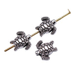 20pcs 10x10mm Antique Silver Color Antique Gold Color Tortoise Small Hole Beads For Jewelry Making DIY Jewelry Findings h1195