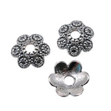 WYSIWYG 20pcs 10x10mm Bead End Caps Findings Bead Caps For Jewelry Carved Flower Receptacle Bead Caps