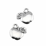 WYSIWYG 20pcs 10x10mm Pendant Apple Fruit Apple Charm Pendants For Jewelry Making Fruit Apple Pendants