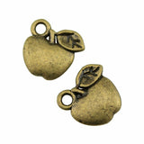 WYSIWYG 20pcs 10x10mm Pendant Apple Fruit Apple Charm Pendants For Jewelry Making Fruit Apple Pendants
