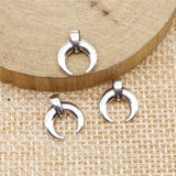 WYSIWYG 20pcs 10x11mm Jewelry Making DIY Handmade Craft Charms Antique Silver Color New Crescent Moon Charm