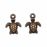 20pcs 10x13mm Charms Sea Turtle DIY Jewelry Findings 2 Colors Sea Turtle Charms ef4794