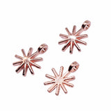 WYSIWYG 20pcs 10x13mm Christmas Snowflake Charms Handmade Accessories 2 Colors KC Gold Color Antique Silver Color