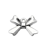 WYSIWYG 20pcs 10x14mm 2 Colors Antique Bronze Plated Bow Charms Tiny Bow Charms Bow Charms
