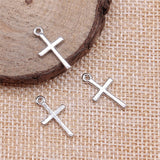 WYSIWYG 20pcs 10x18mm 4 Colors Cross Charms Pendant For DIY Jewelry Making