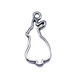 WYSIWYG 20pcs 10x22mm Antique Silver Color Hollow Rabbit Charms Pendant For DIY Jewelry Making Handmade Jewelry Craft Findings