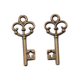 WYSIWYG 20pcs 10x23mm Key Charms Pendants For Jewelry Making DIY Jewelry Findings Jewelry Accessories