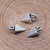 WYSIWYG 20pcs 10x5mm Antique Silver Color Awl Charms Pendant For Jewelry Making DIY Jewelry Findings