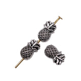 WYSIWYG 20pcs 10x6mm Pineapple Beads For Jewelry Making DIY Bracelet Making Antique Silver Color