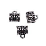 WYSIWYG 20pcs 10x6x8mm Bails Beads Charms Antique Silver Color For DIY Jewelry Making Jewelry Findings Jewelry Accessories