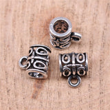 WYSIWYG 20pcs 10x6x8mm Bails Beads Charms Antique Silver Color For DIY Jewelry Making Jewelry Findings Jewelry Accessories