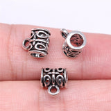 WYSIWYG 20pcs 10x6x8mm Bails Beads Charms Antique Silver Color For DIY Jewelry Making Jewelry Findings Jewelry Accessories