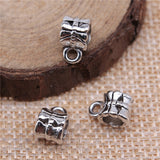 WYSIWYG 20pcs 10x7mm Bails Beads For Jewelry Making DIY Necklace Bracelet Antique Silver Color Charm Bails Beads