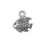WYSIWYG 20pcs 10x9mm Small Fish Charm Pendants For Jewelry Making Tropical Fish Pendants Charm Tropical Fish