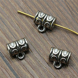 WYSIWYG 20pcs 10x9x6mm European Bail Bead Charm Bracelet Making Beads Bails Charms Clasps Clips Bails Connectors