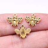 20pcs 11x14mm Antique Silver Color Bee Charms Pendant For Jewelry Making DIY Jewelry Findings ef4729
