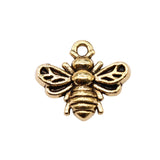 20pcs 11x14mm Antique Silver Color Bee Charms Pendant For Jewelry Making DIY Jewelry Findings ef4729