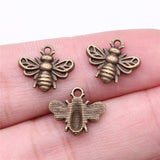 20pcs 11x14mm Antique Silver Color Bee Charms Pendant For Jewelry Making DIY Jewelry Findings ef4729