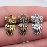 20pcs 11x20mm Animal Charm Owl Pendant 3 Colors DIY Retro Jewelry Bracelet Necklace Charms Pendant ef4368
