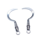 WYSIWYG 20pcs 11x30mm Antique Silver Color Skull Scythe Charms Pendant For DIY Jewelry Making Handmade Jewelry Craft Findings