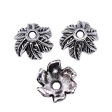 WYSIWYG 20pcs 11x5mm Leaf Beads Caps Charms Antique Silver Color For DIY Jewelry Making Jewelry Findings Jewelry Accessories