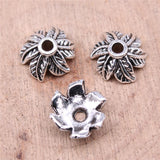 WYSIWYG 20pcs 11x5mm Leaf Beads Caps Charms Antique Silver Color For DIY Jewelry Making Jewelry Findings Jewelry Accessories