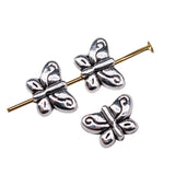 WYSIWYG 20pcs 11x8mm Butterfly Beads For Jewelry Making DIY Bracelet Making Antique Silver Color