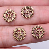WYSIWYG 20pcs 12mm Gear Charms Pendants For Jewelry Making DIY Jewelry Findings Jewelry Accessories