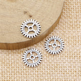 WYSIWYG 20pcs 12mm Gear Charms Pendants For Jewelry Making DIY Jewelry Findings Jewelry Accessories