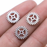 WYSIWYG 20pcs 12mm Gear Charms Pendants For Jewelry Making DIY Jewelry Findings Jewelry Accessories