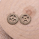 WYSIWYG 20pcs 12mm Gear Charms Pendants For Jewelry Making DIY Jewelry Findings Jewelry Accessories
