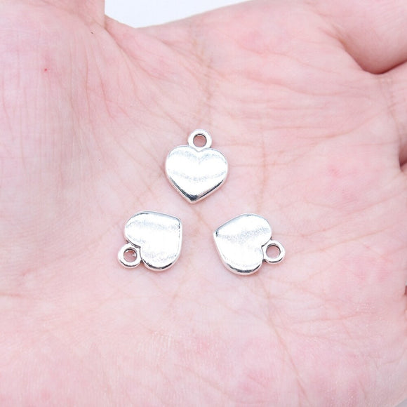 WYSIWYG 20pcs 12x10mm Antique Silver Color Love Charms For Jewelry Making