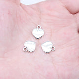 WYSIWYG 20pcs 12x10mm Antique Silver Color Love Charms For Jewelry Making
