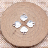 WYSIWYG 20pcs 12x10mm Antique Silver Color Love Charms For Jewelry Making