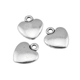 WYSIWYG 20pcs 12x10mm Heart Pendant Charm Metal Alloy Heart Pendant Heart Pendants Vintage DIY Accessories For Jewelry Making