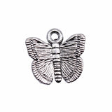 20pcs 12x13mm KC Gold Color Antique Silver Color Butterfly Charms For Jewelry Making DIY Jewelry Findings ef4731