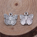 20pcs 12x13mm KC Gold Color Antique Silver Color Butterfly Charms For Jewelry Making DIY Jewelry Findings ef4731