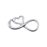 WYSIWYG 20pcs 12x22mm Antique Silver Color Love Infinity Symbol Connector For Jewelry Making