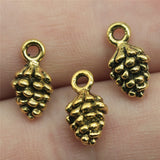 20pcs 12x7x7mm Charm 3D Pine Cone 4 Colors Charms Pendant For Jewelry Making DIY For Bracelet Necklace ef4192