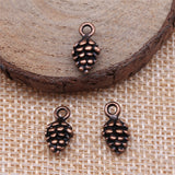 20pcs 12x7x7mm Charm 3D Pine Cone 4 Colors Charms Pendant For Jewelry Making DIY For Bracelet Necklace ef4192