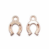 WYSIWYG 20pcs 12x8mm Antique Silver Color KC Gold Color Horseshoe Charms For Jewelry Making DIY Jewelry Findings