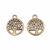 WYSIWYG 20pcs 13x11mm Antique Gold Color Tree Charms Pendant For Jewelry Making DIY Jewelry Findings