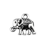 WYSIWYG 20pcs 13x12mm Charms Double Sided Elephant 3 Colors Plated Pendants Making DIY Handmade Tibetan Jewelry