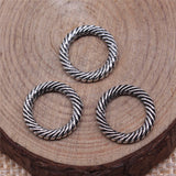 WYSIWYG 20pcs 13x13mm Antique Silver Color Circle Charms Pendant For Jewelry Making DIY Jewelry Findings