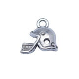 WYSIWYG 20pcs 13x13mm Antique Silver Color Golf Helmet Charms Pendant For DIY Jewelry Making Handmade Jewelry Craft Findings