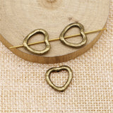 WYSIWYG 20pcs 13x14mm Heart Small Hole Beads Heart European Small DIY Beads Heart Beads Charms