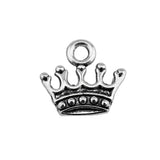 WYSIWYG 20pcs 13x14mm Pendant Crown Crown Charm Pendants For Jewelry Making 2 Colors Crown Pendants