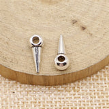 WYSIWYG 20pcs 13x5x4mm 3D Taper Awl Bodkin Charm Beads For Jewelry Making Taper Awl Bodkin Beads
