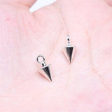 WYSIWYG 20pcs 13x6mm Antique Silver Color Cone Charms For Jewelry Making